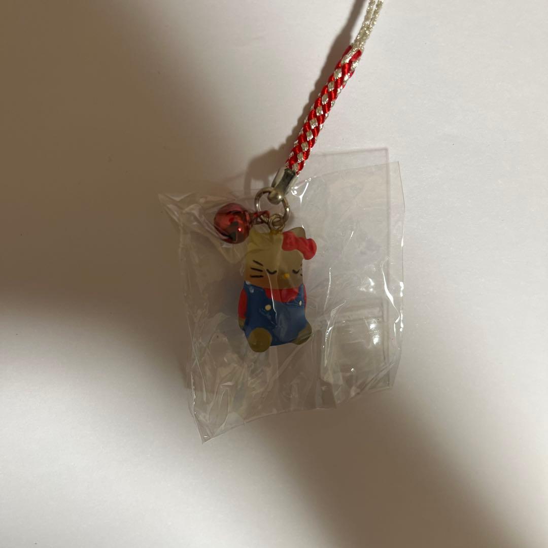 165 希少 キティ のんびり シリーズ 根付 ストラップ