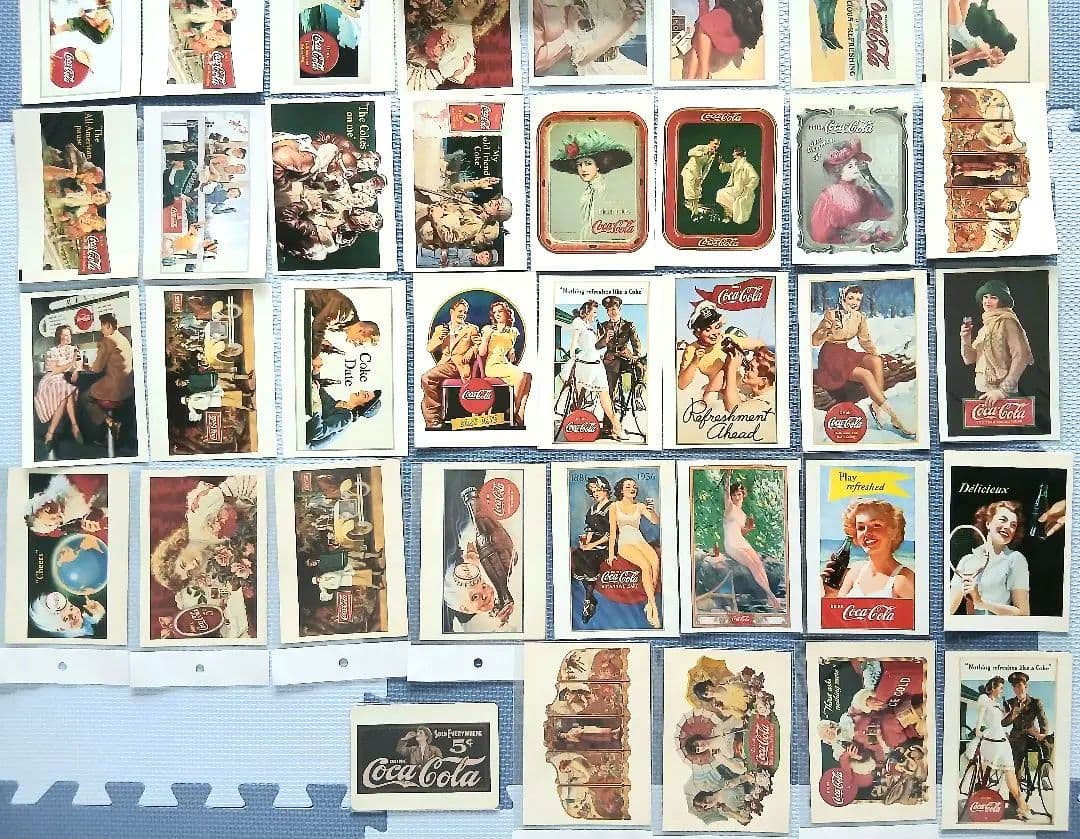 ♦️レア品♦️1920年コカ・コーラ社 限定ピンバッチ・未使用ポストカード85枚