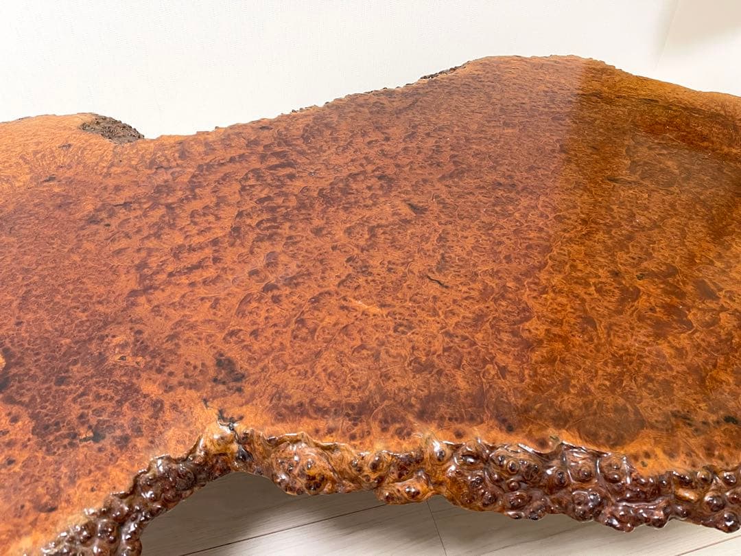 花梨 一枚板 テーブル 座卓 天然木 瘤 瘤杢 アンティーク