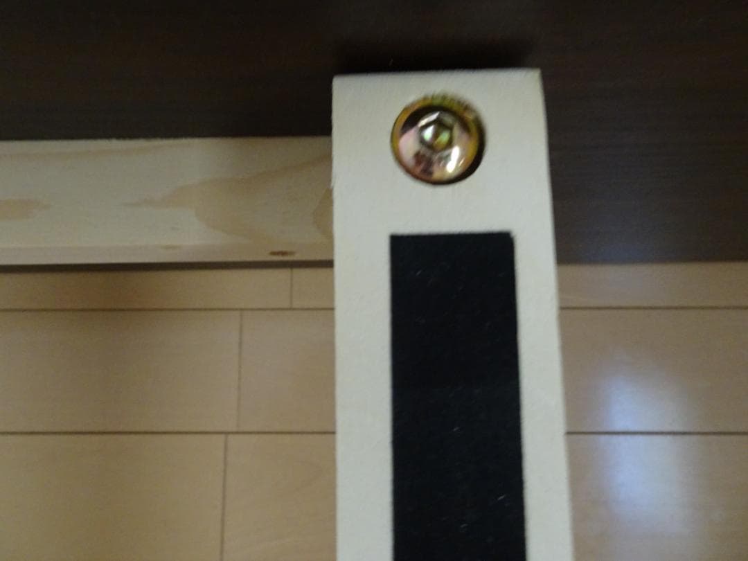 【直接引き取り】ダブル　収納引き出しつき　すのこベッド　ブラウン　コンセント