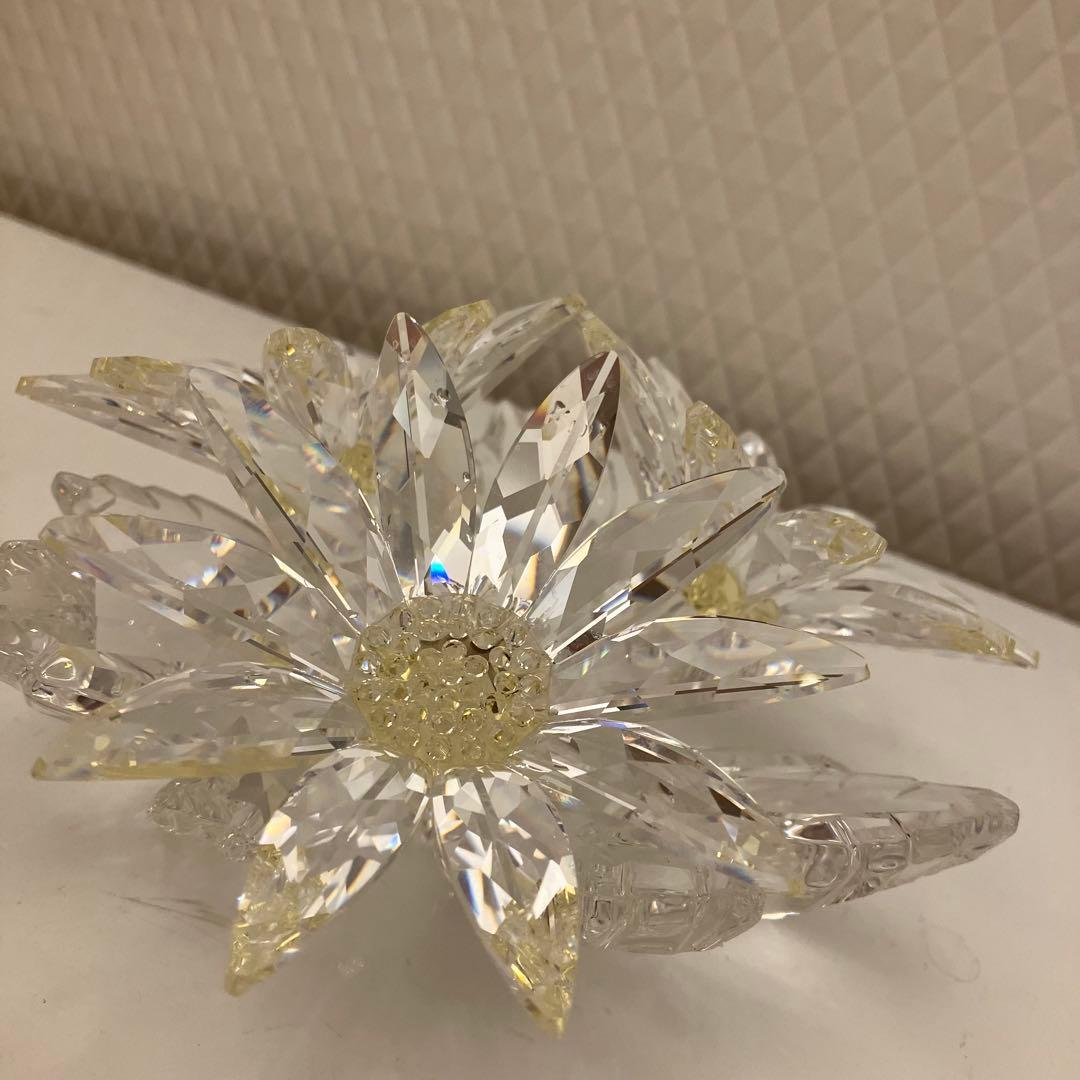 美品★ SWAROVSKI スワロフスキー　クリスタルガラス　エーデルワイス
