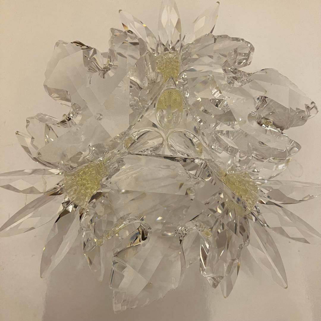 美品★ SWAROVSKI スワロフスキー　クリスタルガラス　エーデルワイス