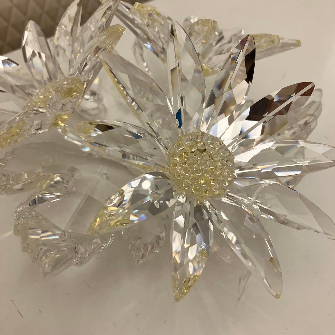 美品★ SWAROVSKI スワロフスキー　クリスタルガラス　エーデルワイス