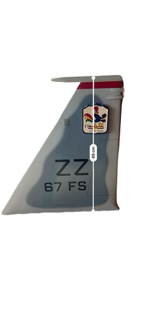 希少 F-15戦闘機 尾翼 ディスプレイ 67FS Fighting Cocks