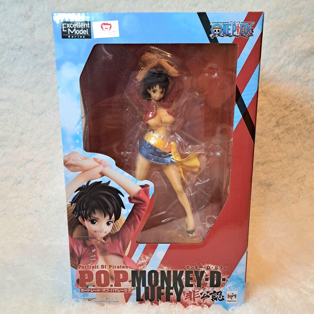 ルフィ 女体化 非公認 フィギュア メガハウス ワンピース POP