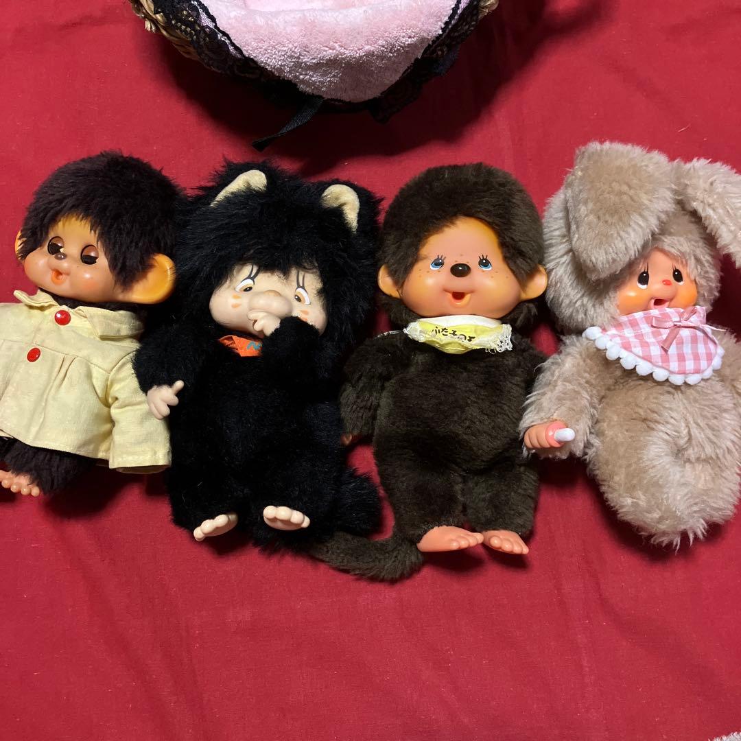 昭和レトロ　人形　ぬいぐるみ　ニャンコフ　猫　黒猫　指しゃぶり　モンチッチ　レア