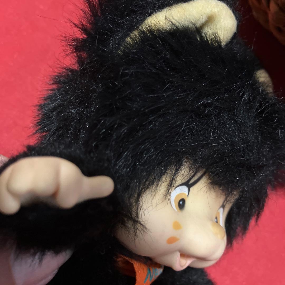昭和レトロ　人形　ぬいぐるみ　ニャンコフ　猫　黒猫　指しゃぶり　モンチッチ　レア