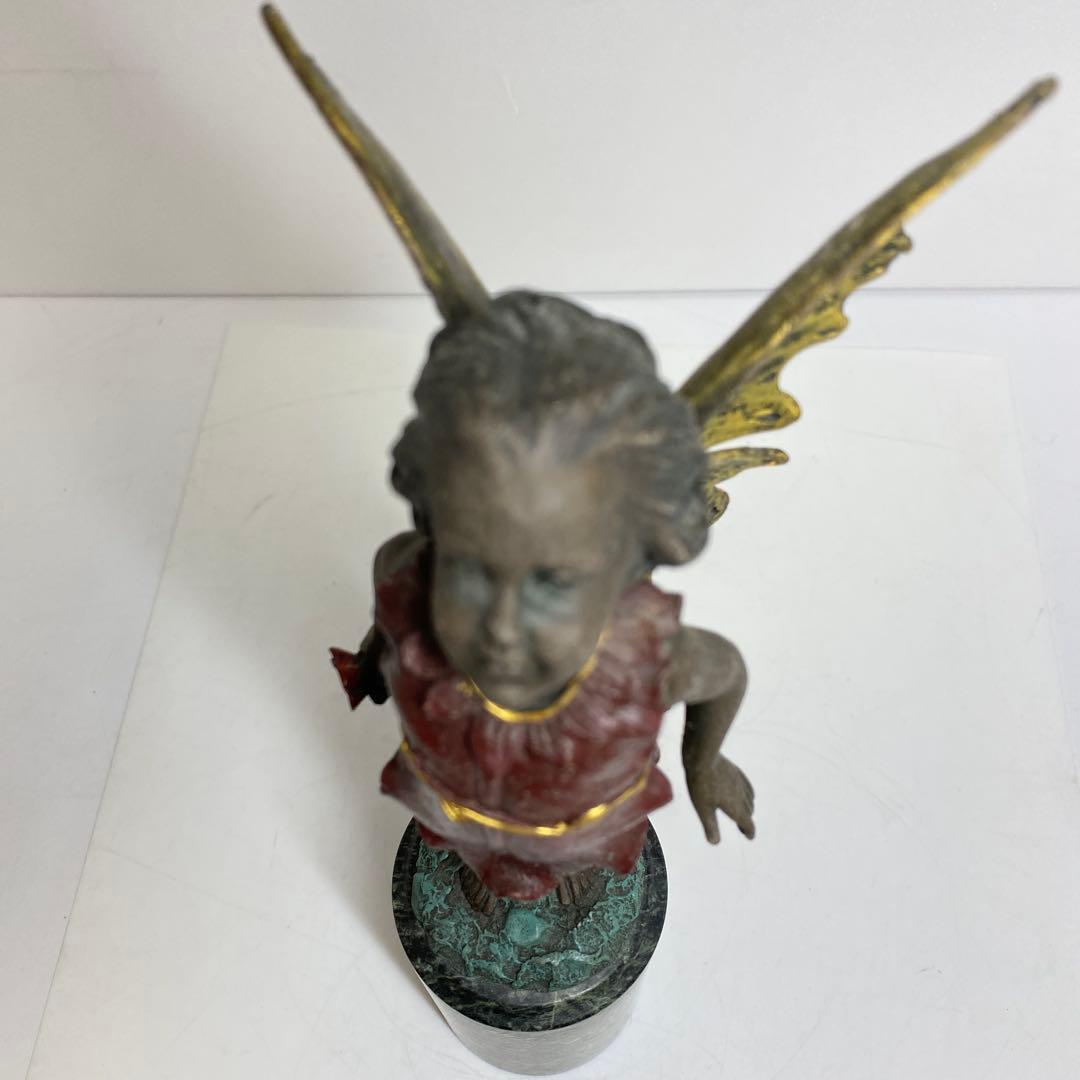 MILO在銘　ブロンズ　天使像　2031gトヒオオ　東さ8-0404①