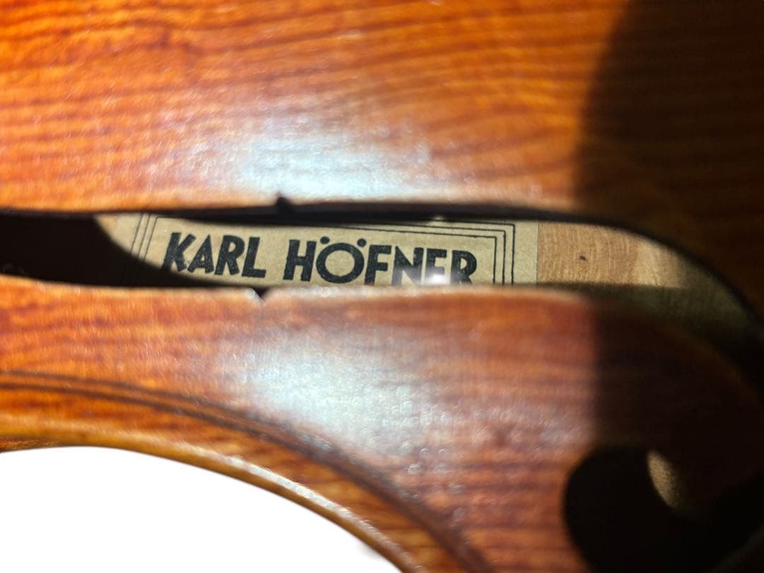 ◯ Karl Hofner KH225 4/4 バイオリン 虎杢 ケース付
