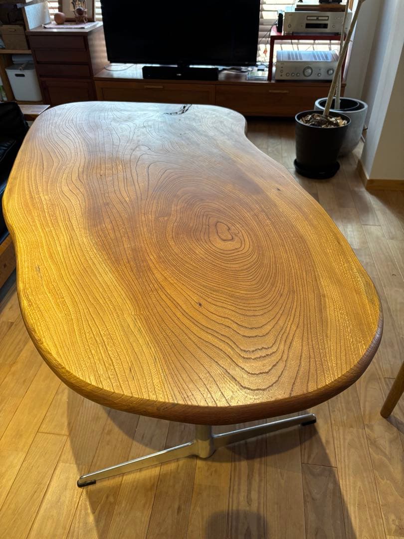欅ケヤキ一枚板　ダイニングテーブルのみ