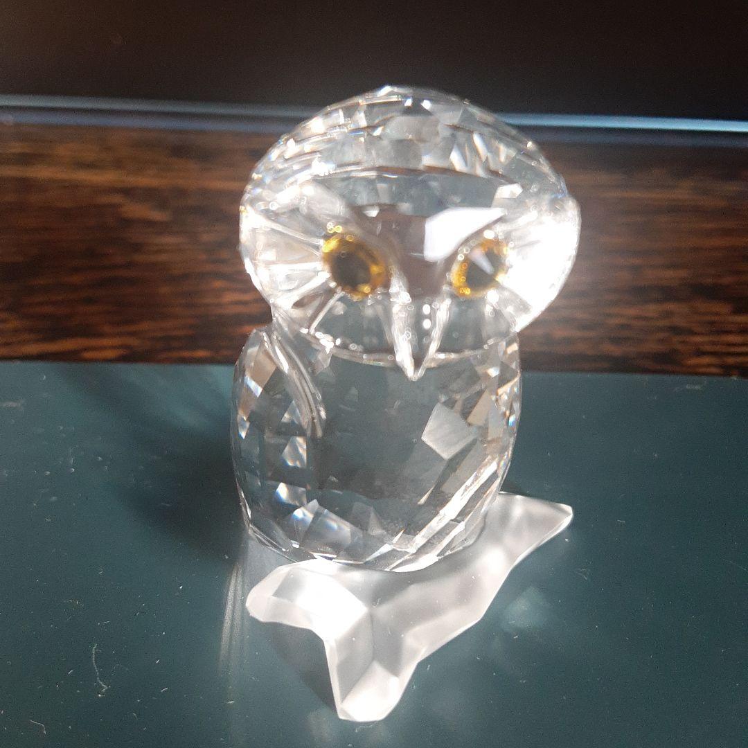 Swarovski クリスタルフクロウ 置物