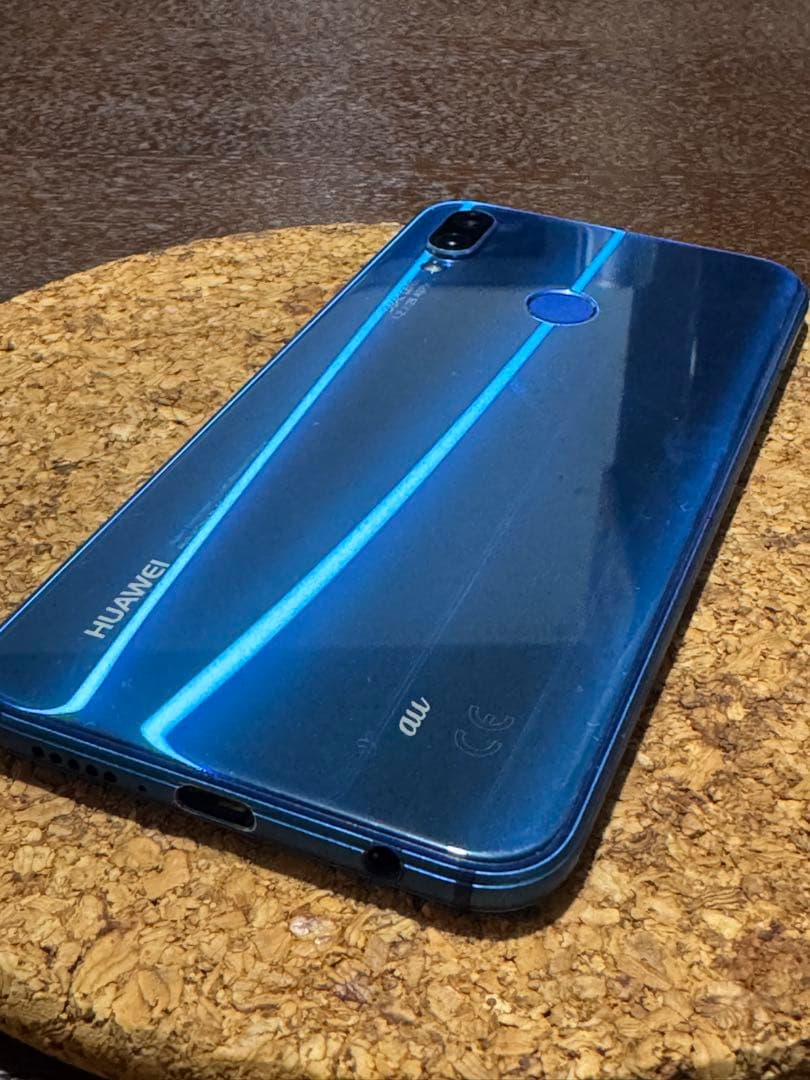HUAWEI auモデル P20 lite スマートフォン ブルー