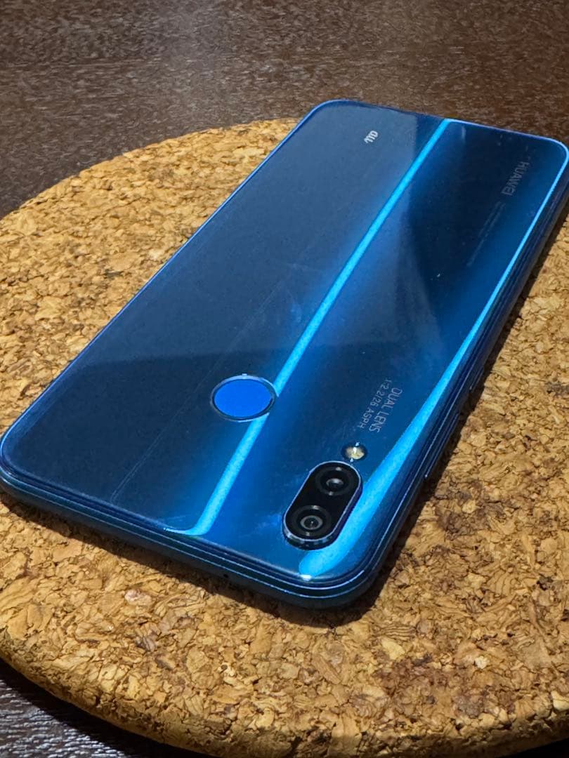 HUAWEI auモデル P20 lite スマートフォン ブルー