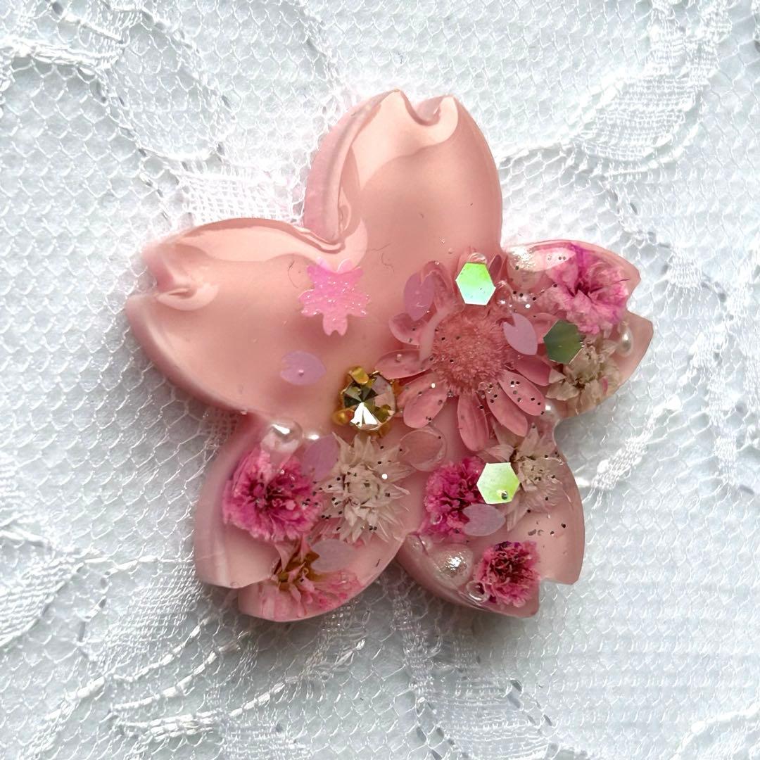 レジンヘアゴム 桜型 Ｎｏ．599