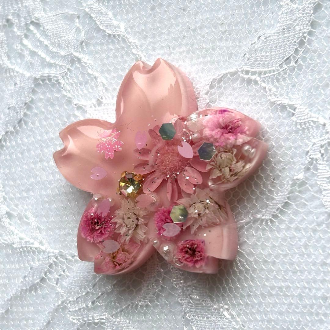 レジンヘアゴム 桜型 Ｎｏ．599