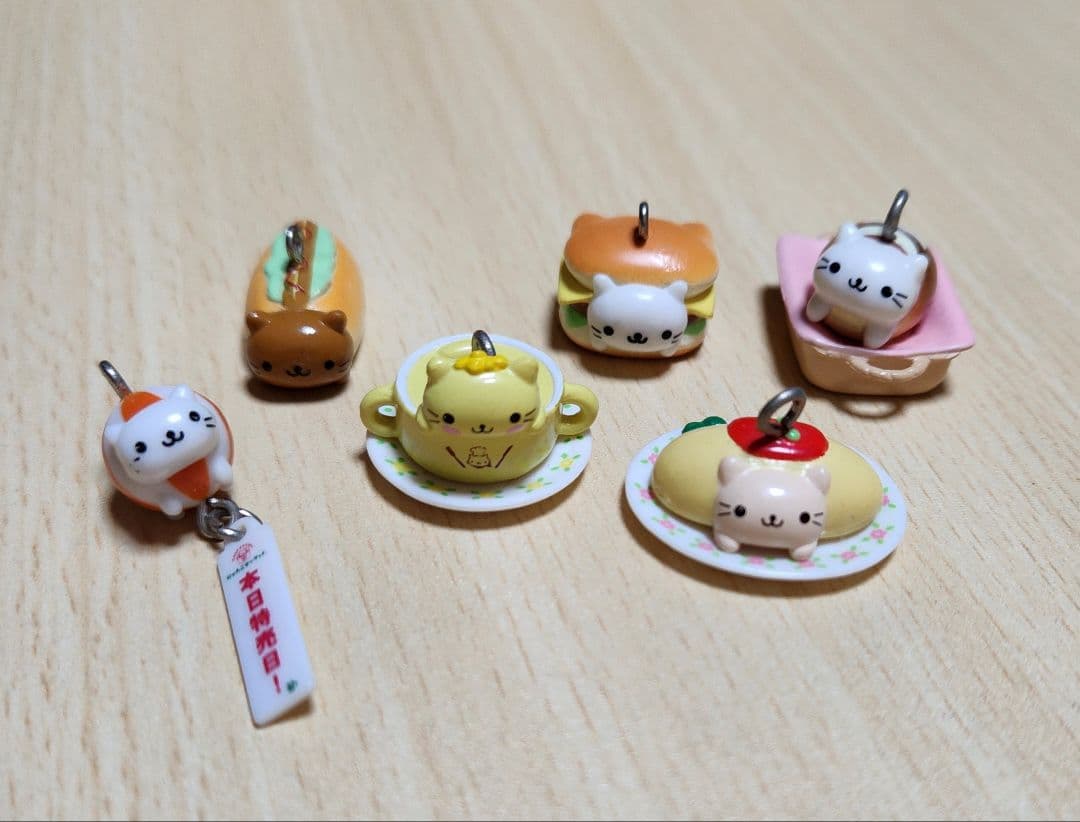 にゃんにゃんにゃんこ　キーホルダー　6点セット