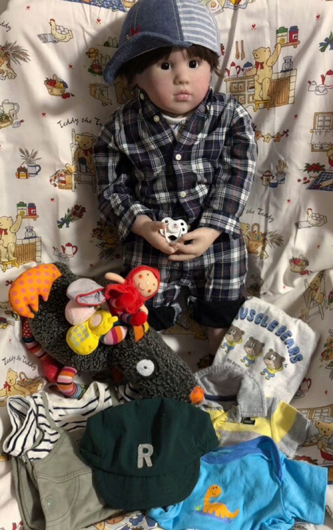 グラスアイ　男の子　トドラー　リボーンドール☆彡