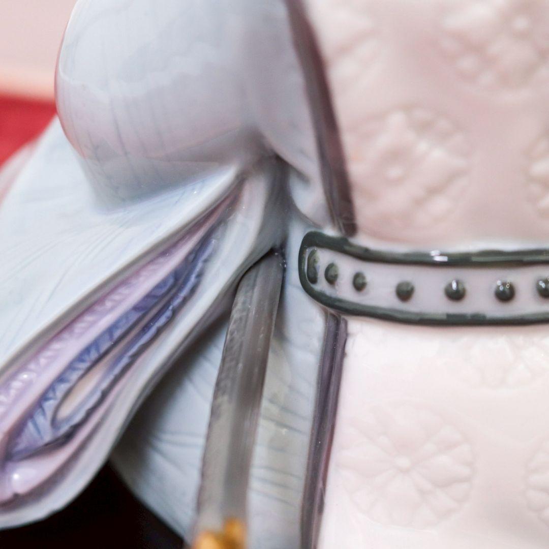 リヤドロ ひな人形 フルセット リアドロ 節句 置物 陶器 アート 台座 屏風