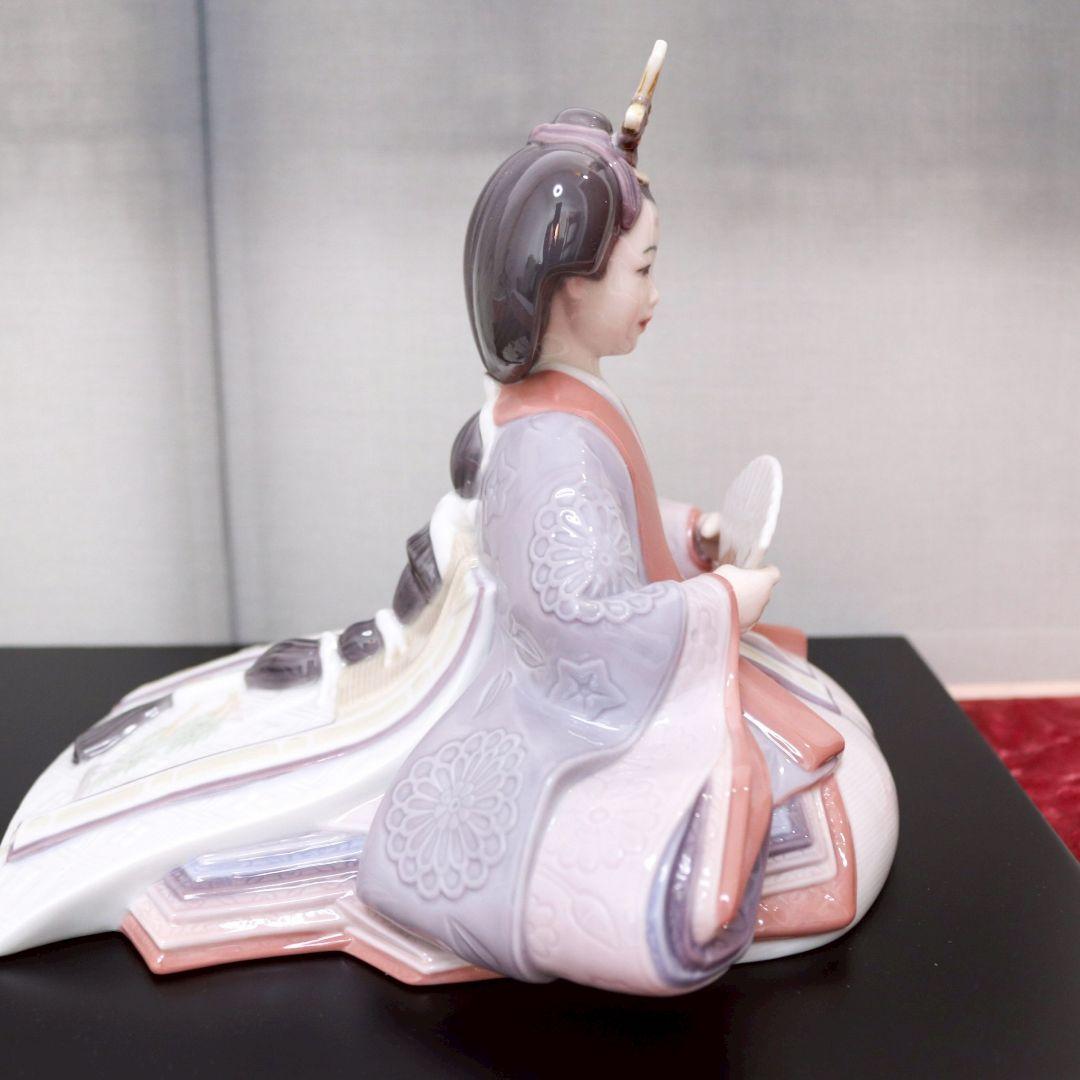リヤドロ ひな人形 フルセット リアドロ 節句 置物 陶器 アート 台座 屏風