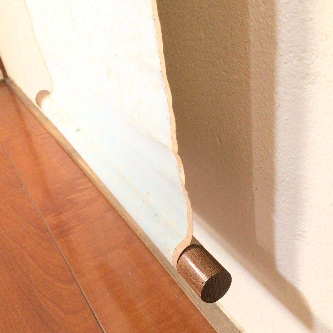 No3870掛軸　中国美術　拓本　関羽書　一行書　倣好人行好事　裏書有　送料無料