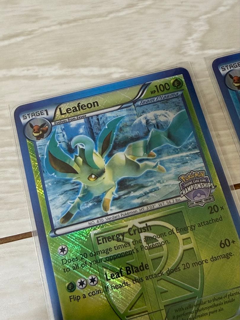 リーフィア、グレイシア 英版チャンピオンシップカード