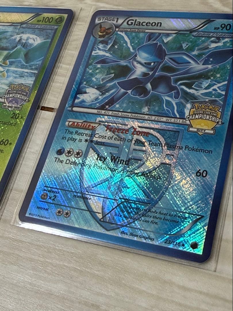 リーフィア、グレイシア 英版チャンピオンシップカード