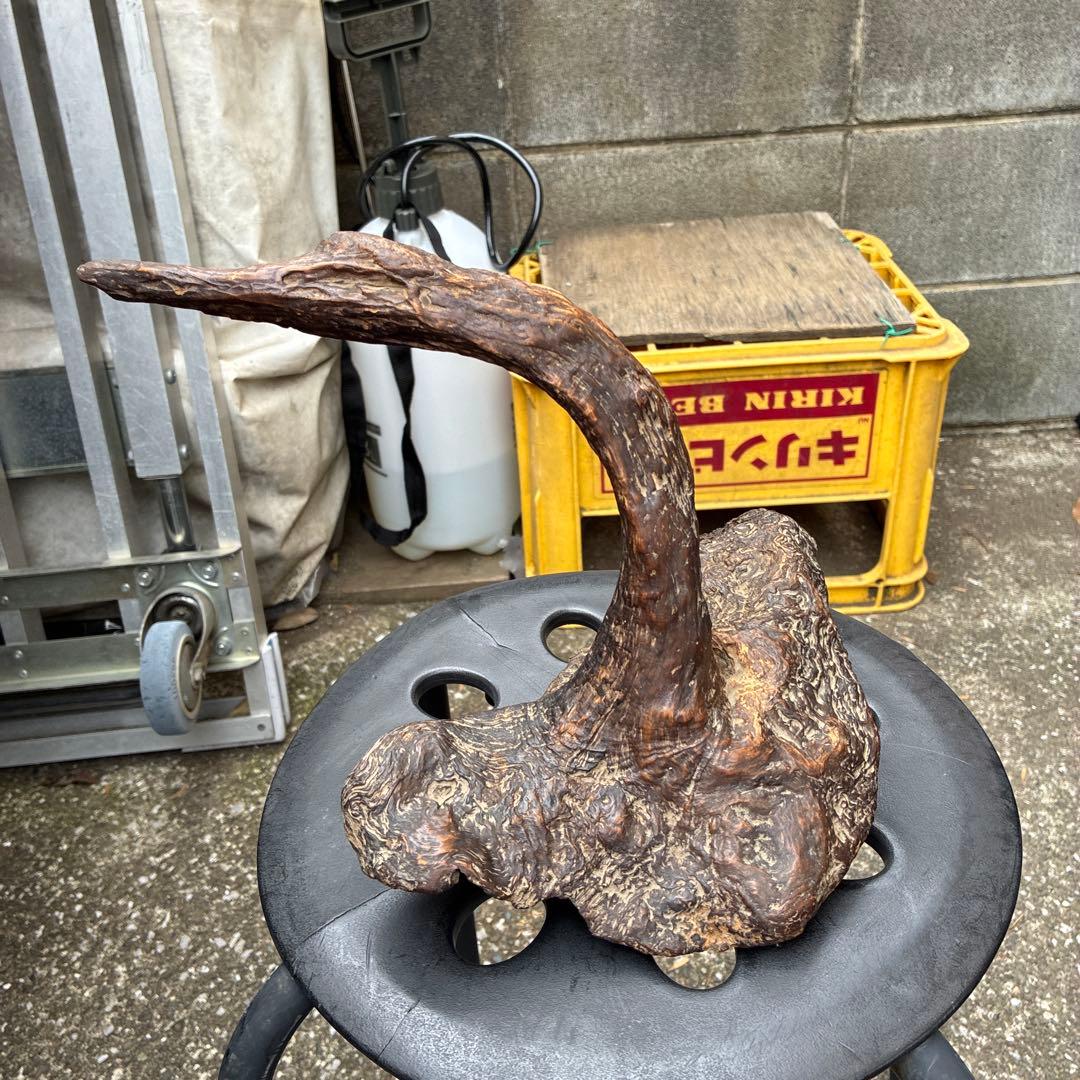 縁起物 ビンテージ木製置物 自然