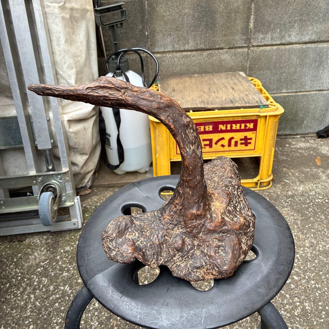 縁起物 ビンテージ木製置物 自然