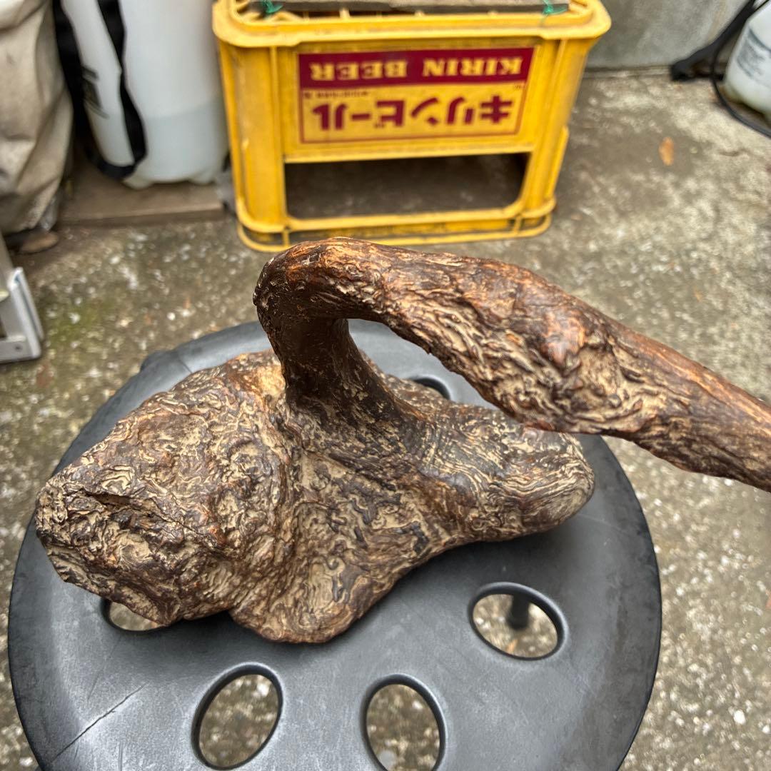 縁起物 ビンテージ木製置物 自然