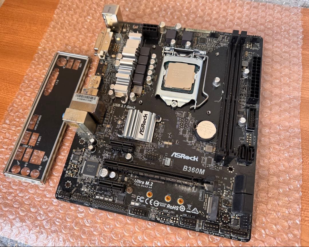Corei7-8700 ＋ASRock B360M CPUマザボセット 動作良好