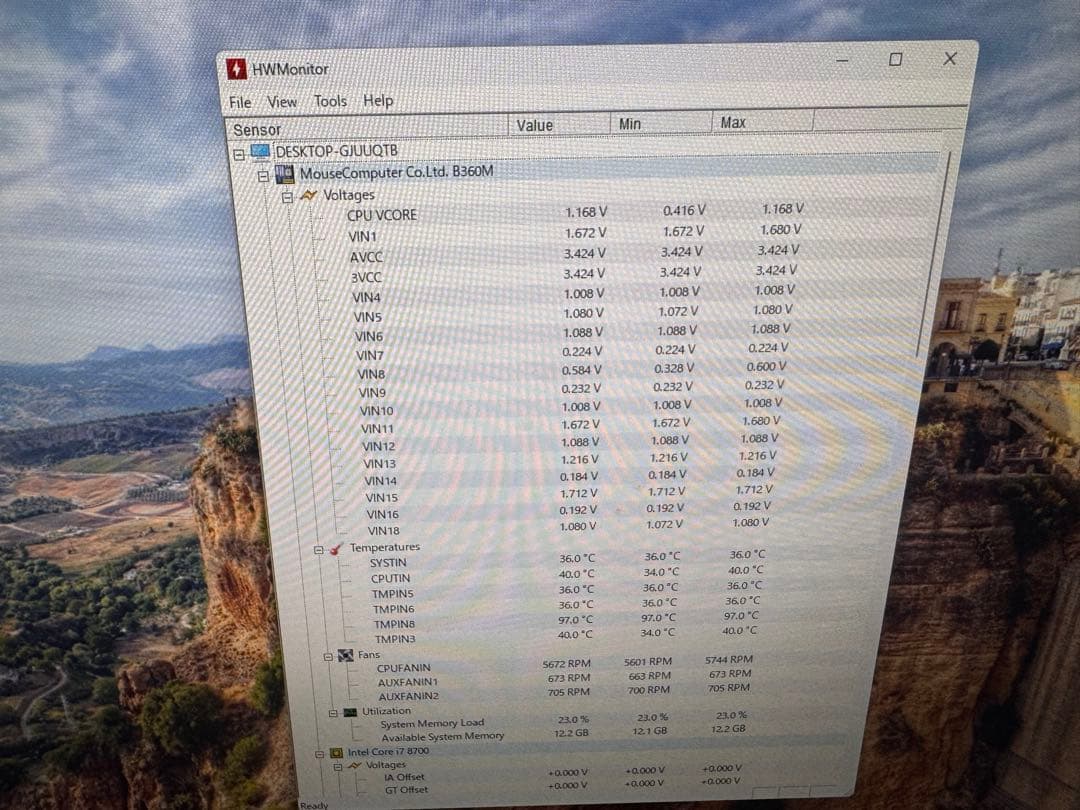 Corei7-8700 ＋ASRock B360M CPUマザボセット 動作良好