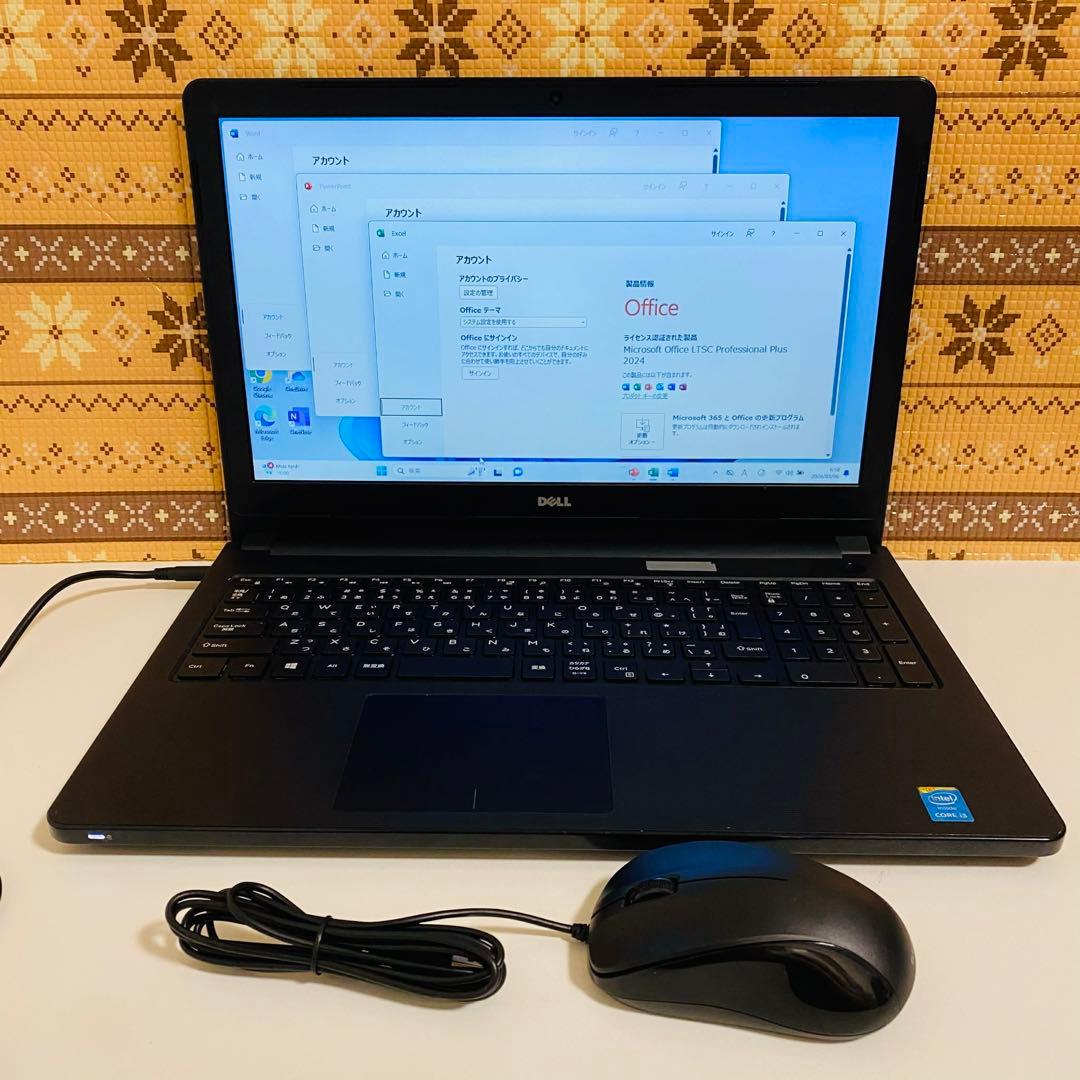 Y141 DellノートパソコンSSDサクサク動くWindows11オフィス付き