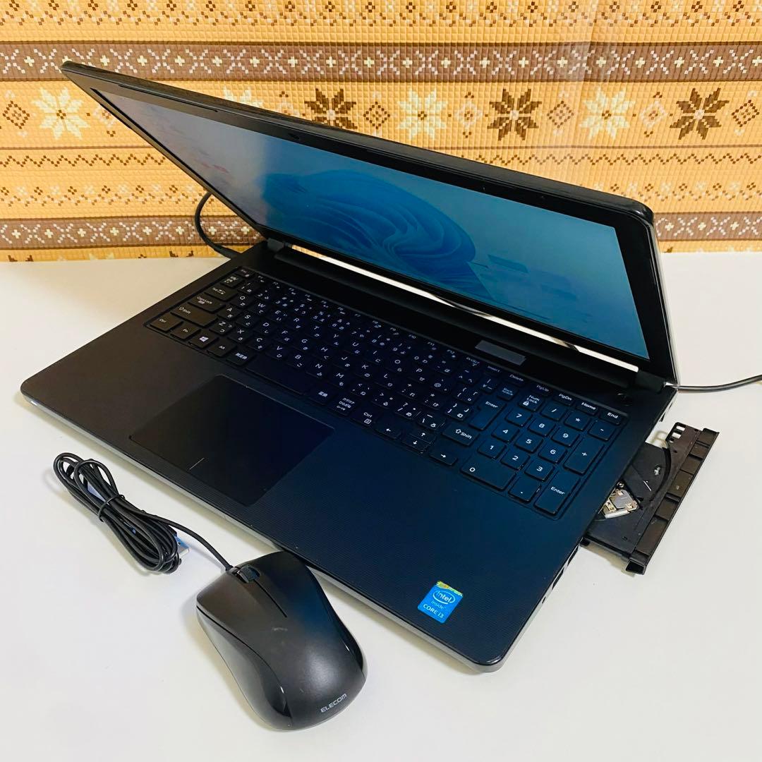 Y141 DellノートパソコンSSDサクサク動くWindows11オフィス付き