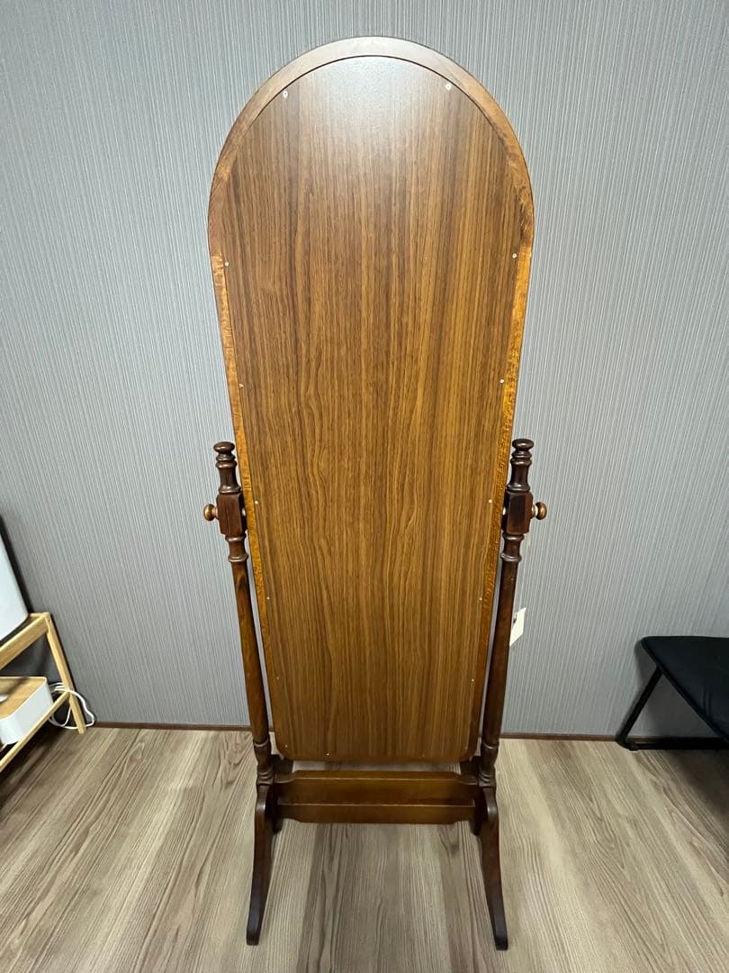 【美品】カリモク/karimoku コロニアル スタンドミラーZR24278