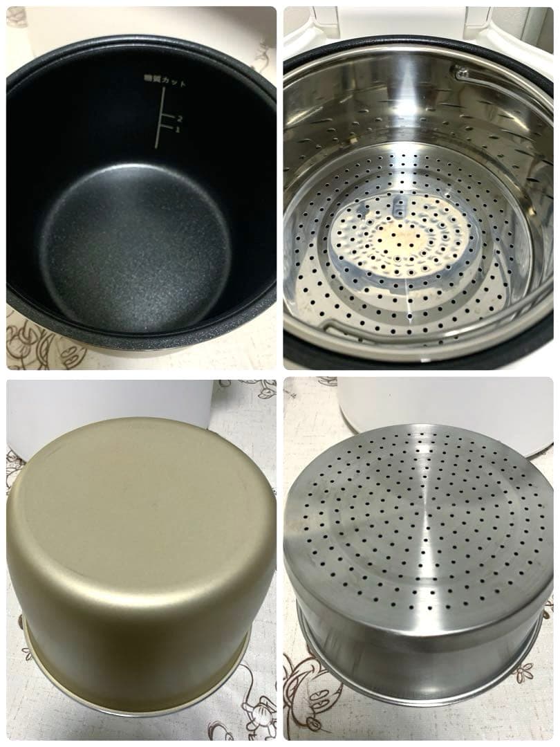LOCABO 糖質カット炊飯器◆コロンとかわいい炊飯器　シンプル　スタイリッシュ