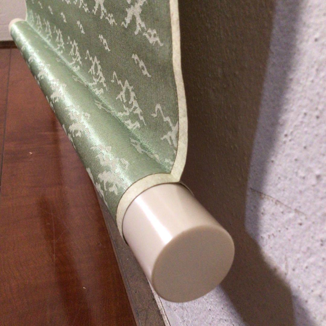 No3423  掛軸　江原畔堂　二行書　紙本　合箱　書画　茶掛　古美術　送料無料