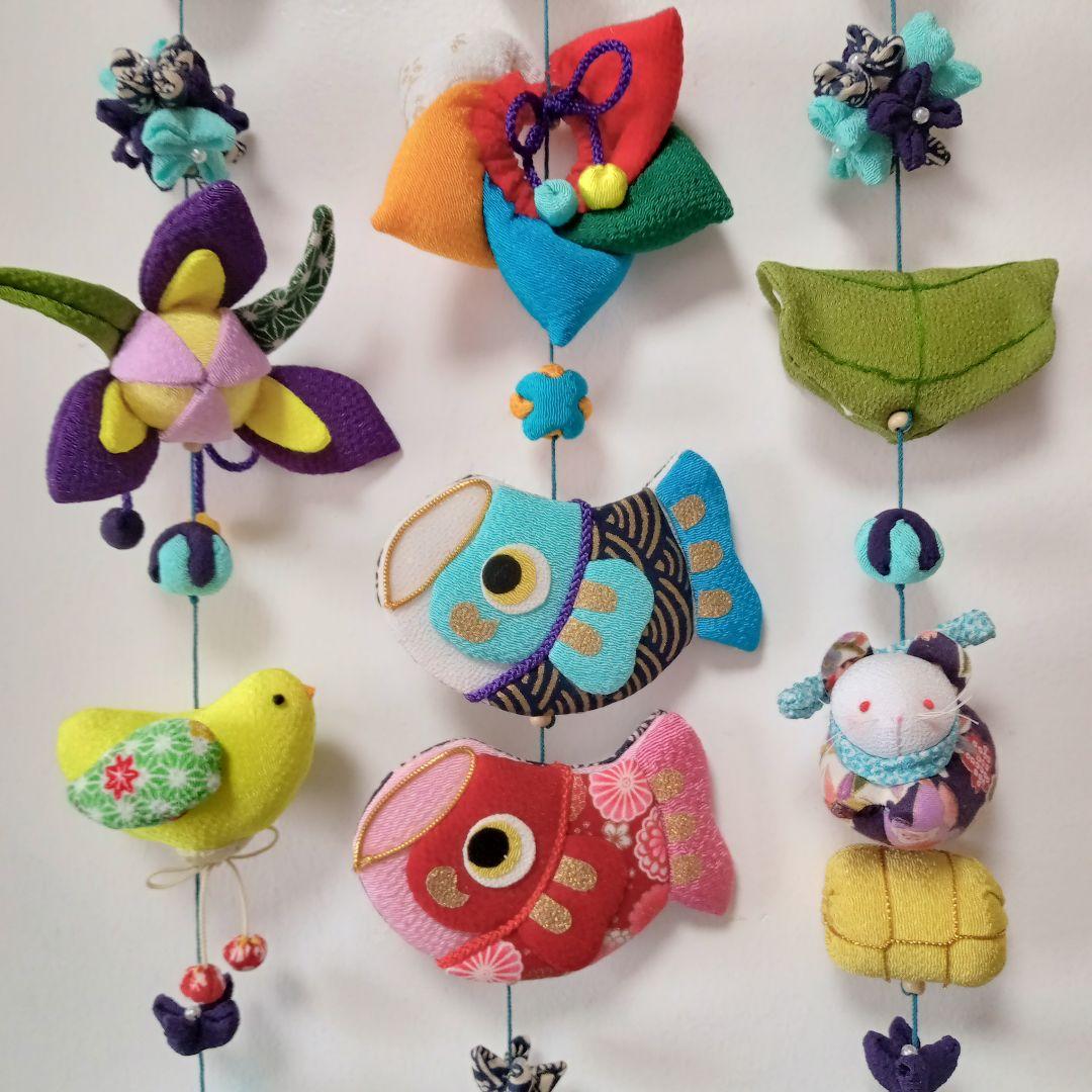 ちりめん細工✿端午の節句⁠の鯉のぼり✿つるし飾り