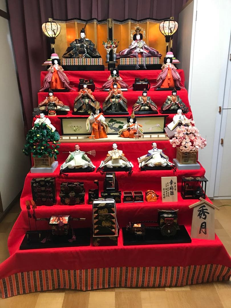 美品 七段飾り 雛人形 人形の秀月 フルセット 即引取歓迎 横浜市