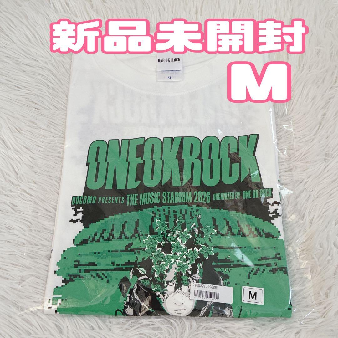 Ｍサイズ　ONE OK ROCK 2026 TMS Tシャツ-A WHITE 白