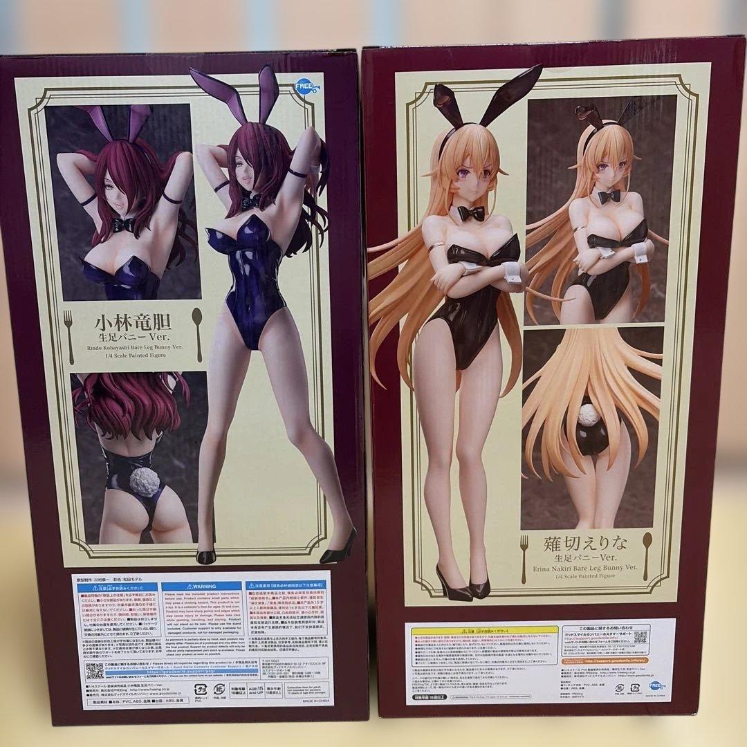 【新品未使用】薙切えりな 小林竜胆 生足バニーVer. 1/4 フリーイング