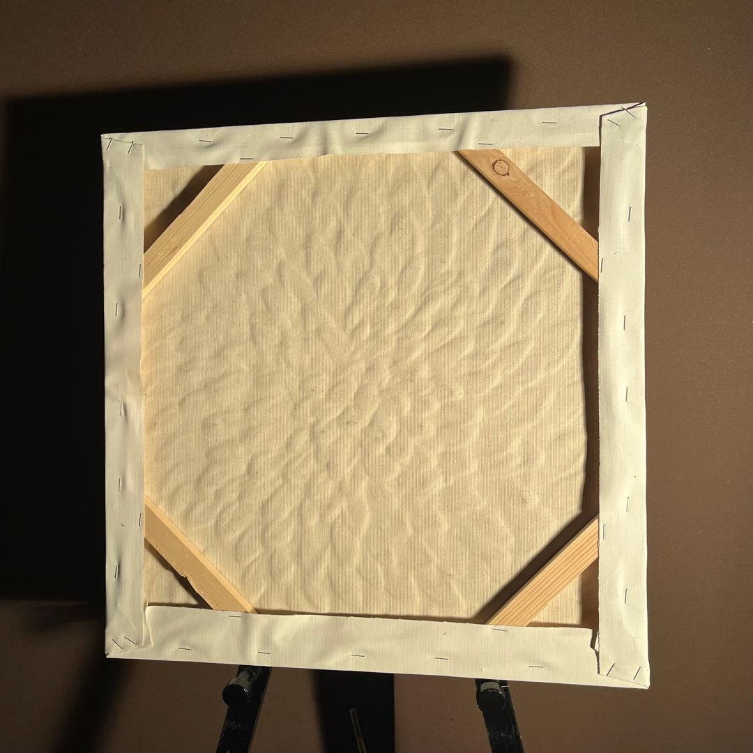 ★秀作★ 手書き油絵 ゴールドペタル 肉筆絵画 インテリア 油彩画