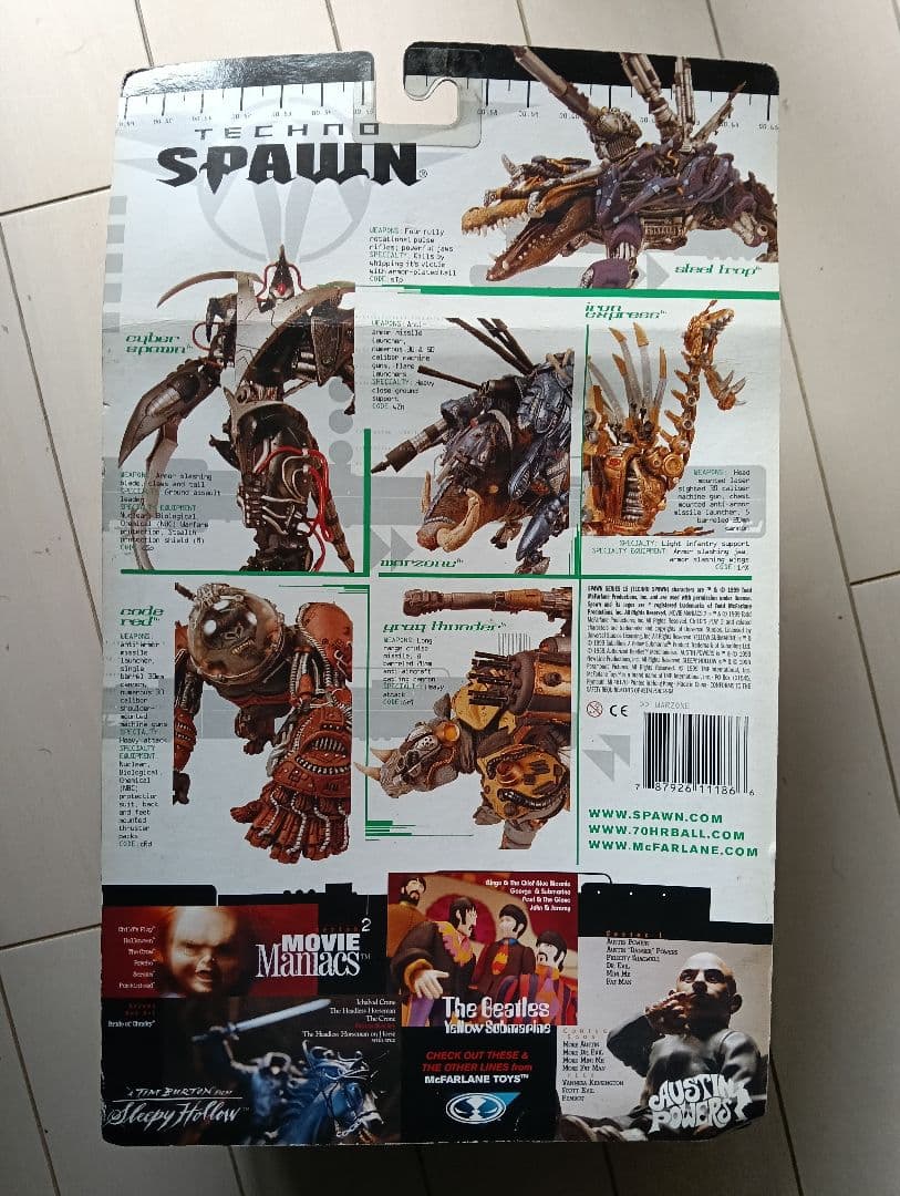 〜ワケあり〜【新品未開封】テクノスポーン ウォーゾーン フィギュア 入手困難