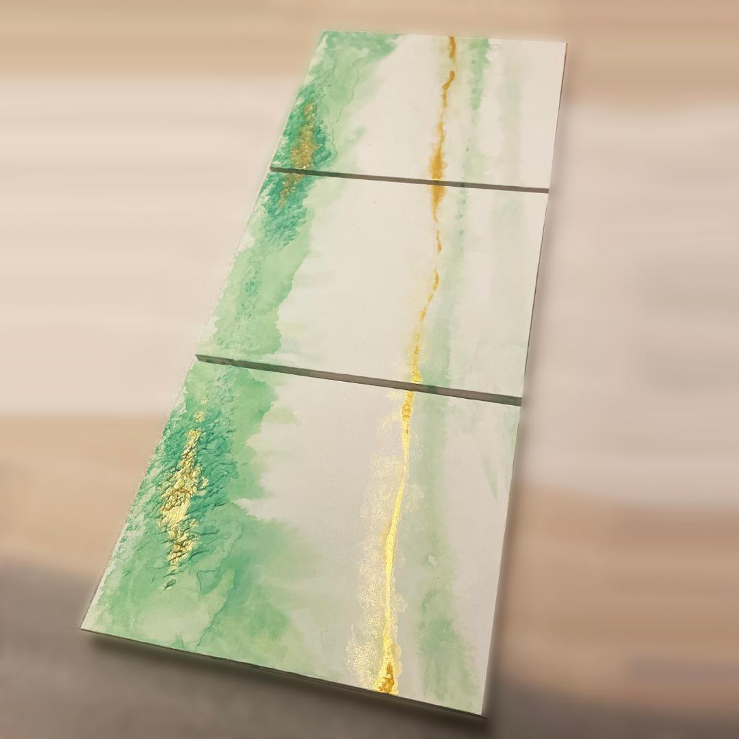 絵画3枚セット　現代アート　ニュアンス　アート　パネル　モダン　インテリア　北欧