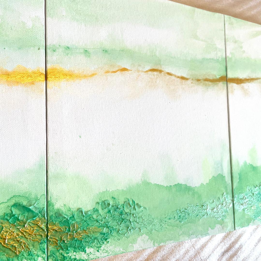 絵画3枚セット　現代アート　ニュアンス　アート　パネル　モダン　インテリア　北欧