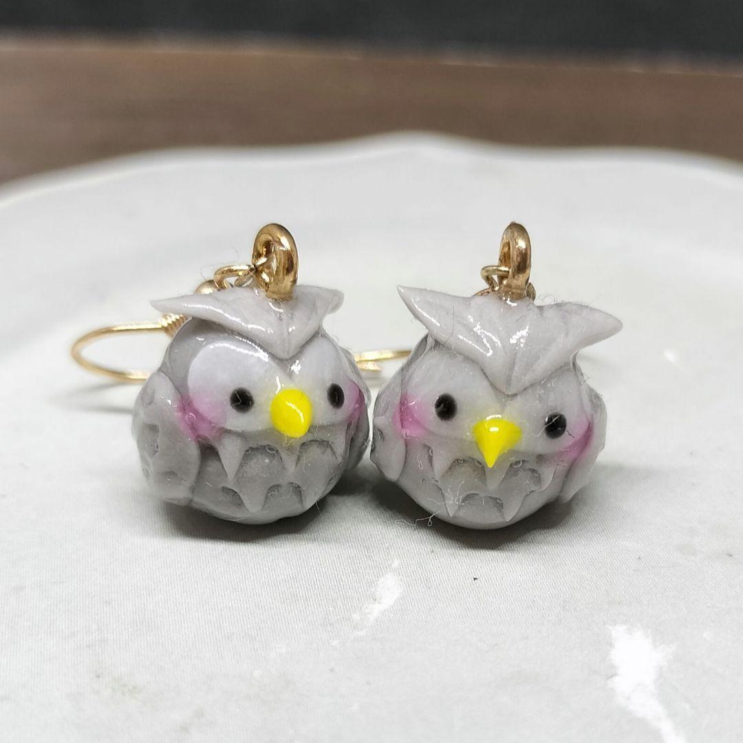 幸せのフクロウピアス