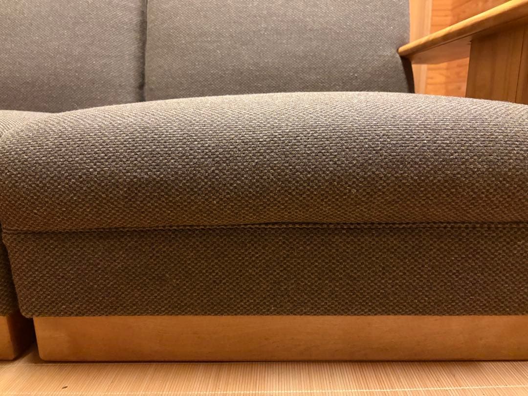 【送料込み】ウールソファ　3人掛け　モリシゲ高級家具