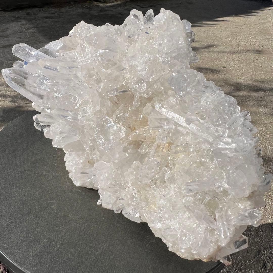 ✳️☆極煌の逸品☆✨高透明度 レインボー 水晶クラスター 天然石 原石 置物