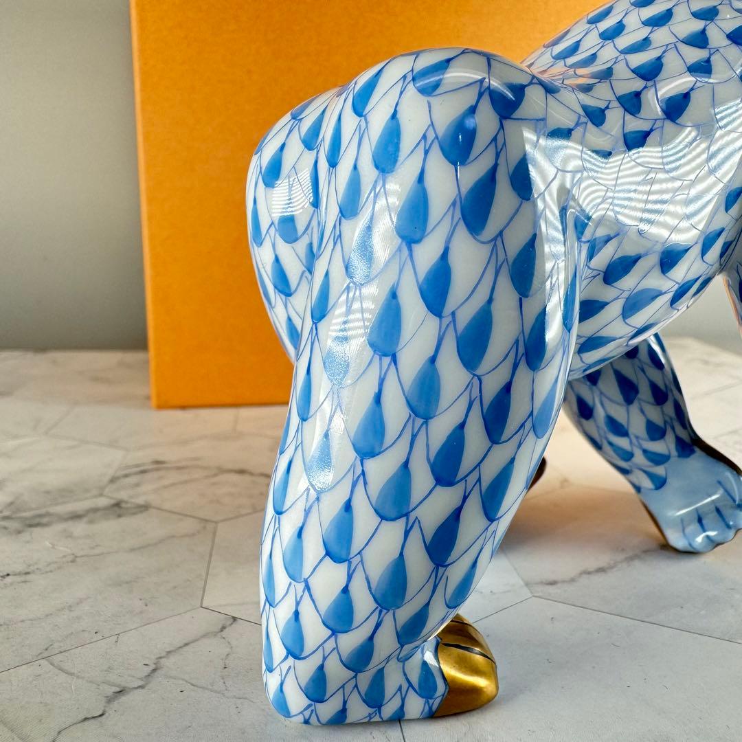 DA1296 ヘレンド　herend 陶器　置物　ゴリラ