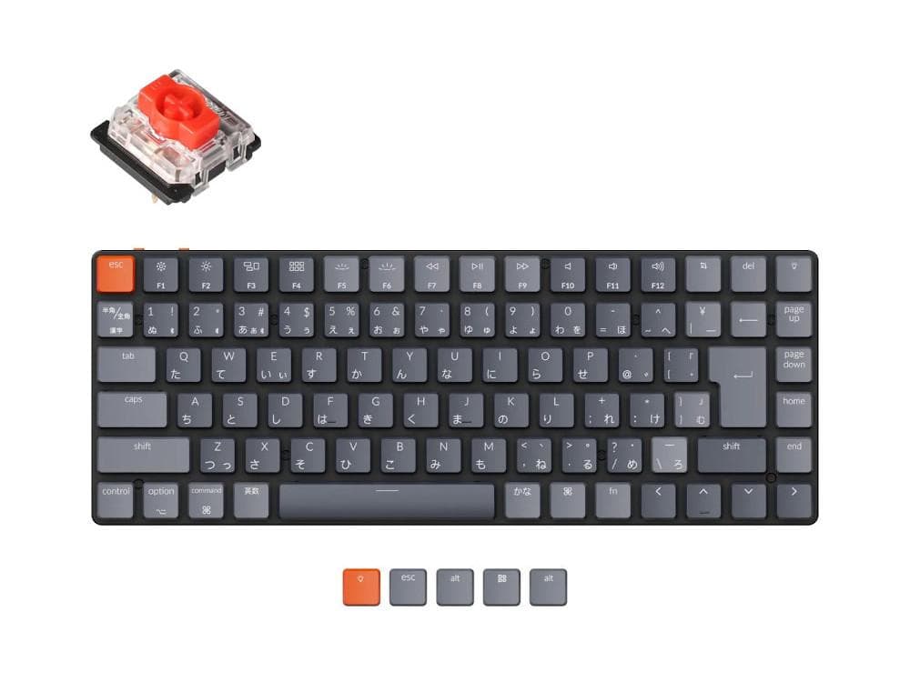 Keychron K2 JIS 日本語配列メカニカル 美品 純正パームレスト付