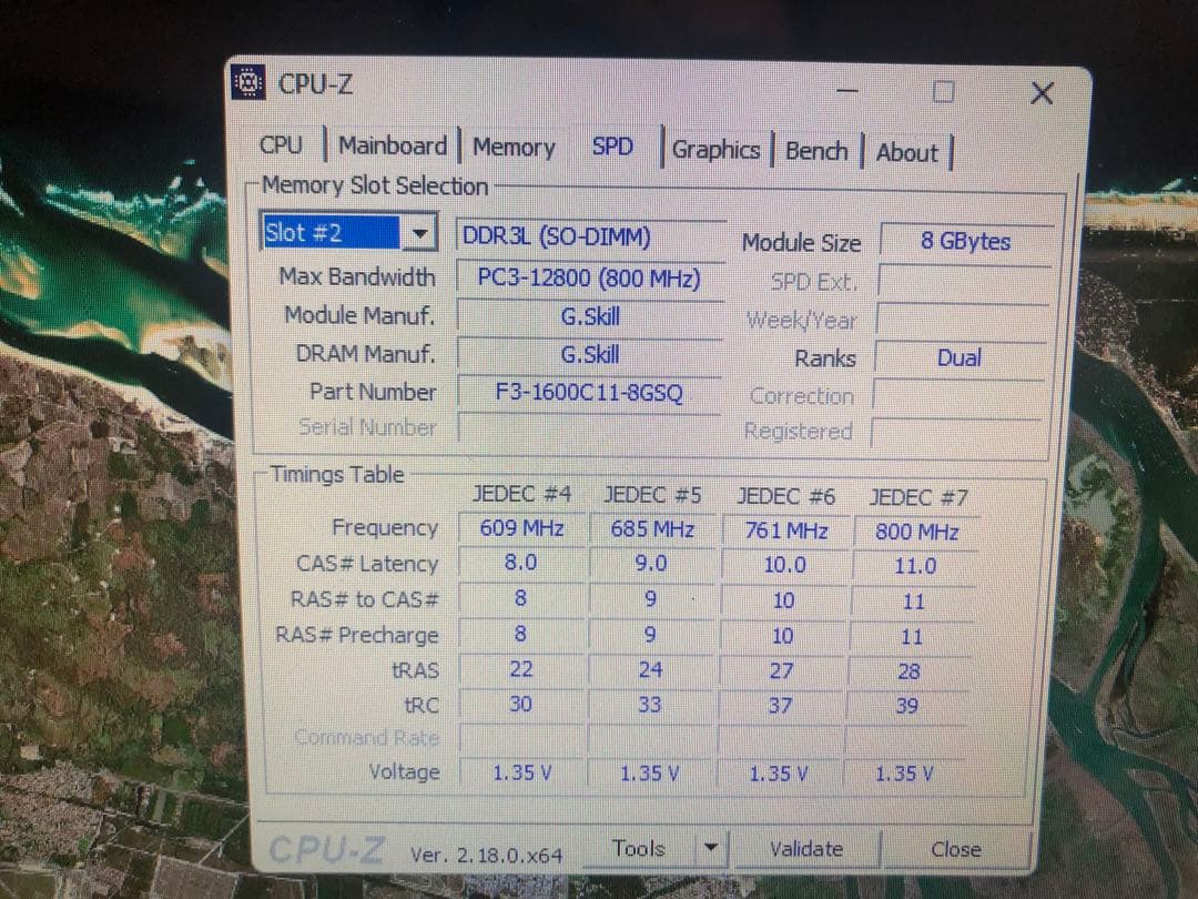 完動&美品DDR3L-1600MHz 16GB(8GBX2枚)メモリモジュール